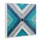 Stupell Industries Geometric Blue Symmetrical Design Wall Plaque Art